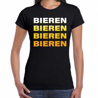 Foute bieren bieren bieren bieren t shirt zwart voor dames kleding