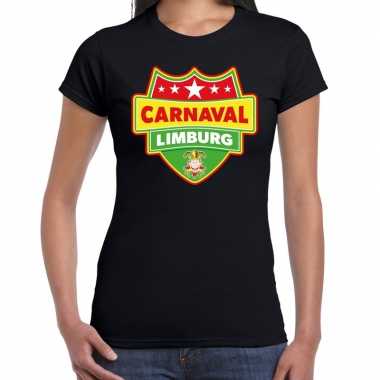 Foute carnaval t shirt limburg zwart voor dames kleding