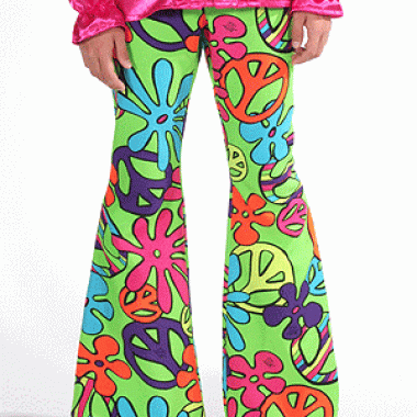 Foute hippie kinderbroeken peace kleding