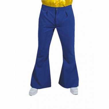 Foute jaren 60 heren broek blauw kleding