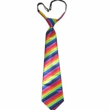 Foute stropdas regenboog kleding