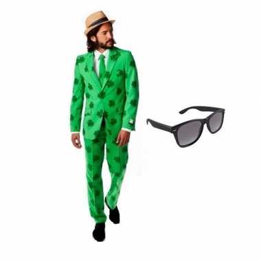 Heren foute kleding sint patricks day maat 54 (2xl) met gratis zonne