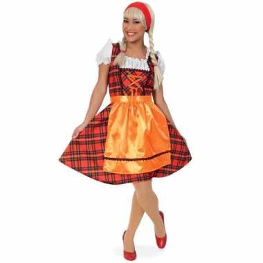Oktoberfest foute kleding met schotse ruit