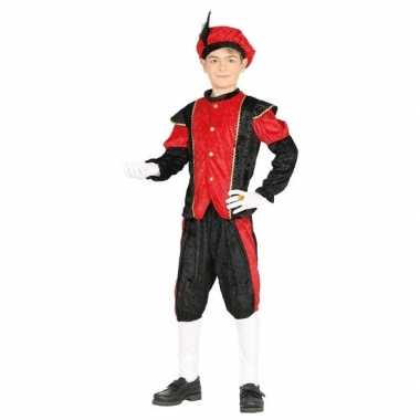 Pieten foute kleding zwart/rood voor jongens/meisjes