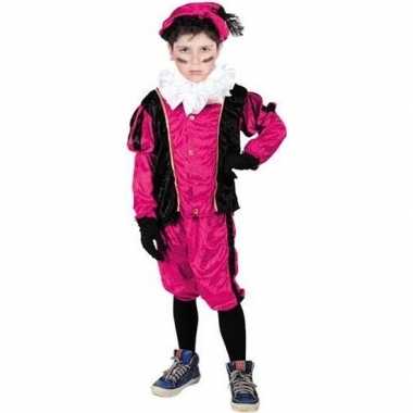 Roetveeg pieten foute kleding roze/zwart voor kinderen