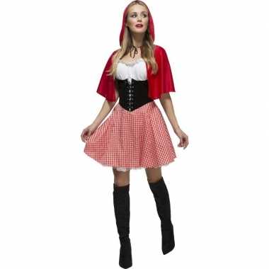 Sexy roodkapje foute kleding/jurkje voor dames