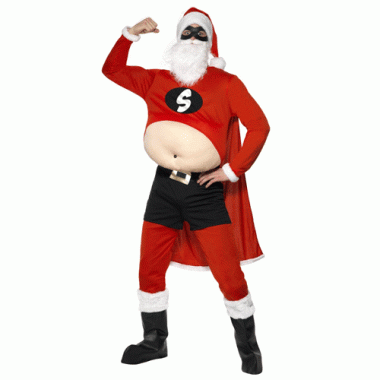 Super kerstman foute kleding