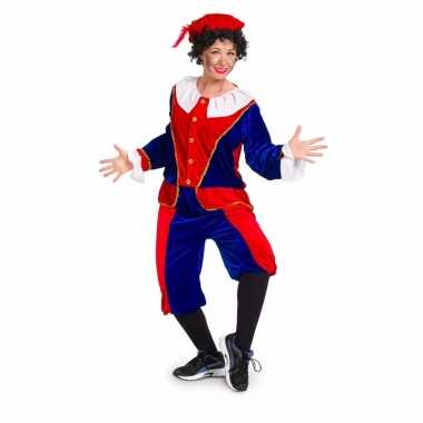 Zwarte piet foute kleding rood / blauw