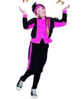 Compleet fuchsia pieten foute kleding voor meisjes