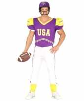 Football foute kleding paars geel voor heren