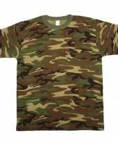 Foute army leger camouflage t shirt korte mouwen voor heren kleding