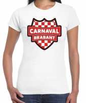 Foute carnaval t-shirt brabant wit voor voor dames kleding