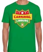 Foute carnaval t-shirt limburg groen voor heren kleding