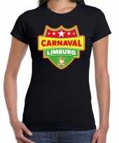 Foute carnaval t-shirt limburg zwart voor dames kleding