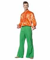 Foute hippie broek groen voor heren kleding