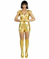 Foute kleding spacegirl goud voor dames