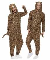 Foute kleding tijger all in one voor volwassenen