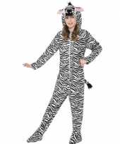Foute kleding zebra all in one voor kinderen