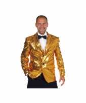 Foute luxe gouden blazers voor mannen kleding