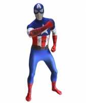 Foute originele morphsuit captain america kleding