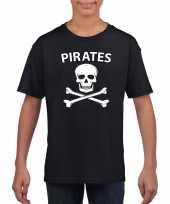 Foute piraten shirt zwart kinderen kleding