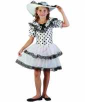 Foute wit met zwart gestipte kinderjurk kleding