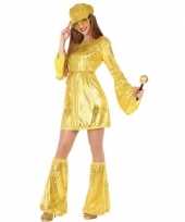 Gouden disco pak foute kleding voor dames
