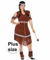Grote maat indianen nahele pak foute kleding voor dames