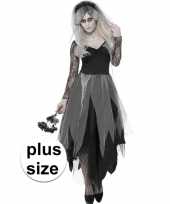 Grote maten zombie bruidsjurk foute kleding voor dames