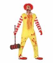 Halloween horror clown ronald foute kleding voor heren