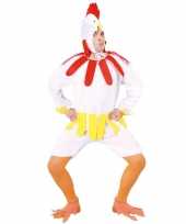 Kip haan foute kleding wit voor volwassenen