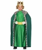 Koning mantel groen foute kleding voor kinderen