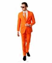 Luxe oranje foute kleding inclusief das