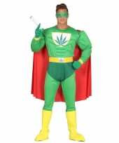 Marihuana man superheld foute kleding voor heren