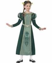 Meisjes groene prinses fiona shrek foute kleding