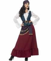 Piraten zigeunerin foute kleding jurk voor dames