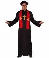 Priester foute kleding zwart met rood