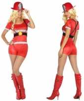 Sexy brandweervrouw foute kleding voor dames